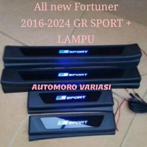 SILL PLATE/SILLPLATE SAMPING LAMPU/SIDE SCUFF PLATE LED ALL NEW FORTUNER GR SPORT 2016 2017 2018 2019 2020 2021 2022 2023 GR SPORT SEMUA TIPE DENGAN LAMPU DAN TANPA LAMPU