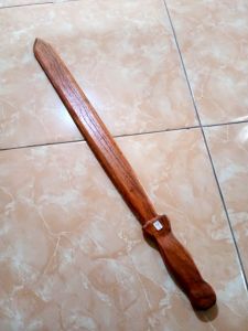 PEDANG PANJANG KAYU MAINAN peragaan latihan BELADIRI IPSI/pedang panjang mainan