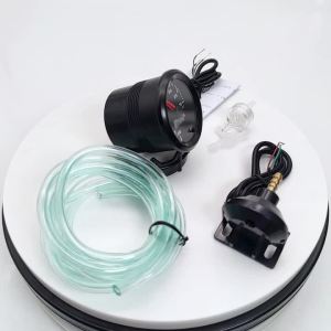 RYSJM | 7 Colors Backlight Dual Display 52MM Turbo Boost Gauge -30~30 PSI Boost Meter with Stepper Motor Boost Sensor Vacuum Gauge