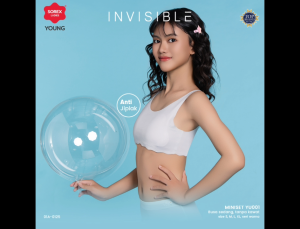 SOREX YOUNG YU001 INVISIBLE - MINISET BRA BUSA SEDANG TANPA KAWAT TALI LEBAR