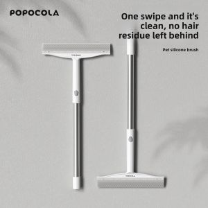 Popocola | Pet Hair Remover for Sofa and Bed with Scraper and Adhesive Function Silicone Brush