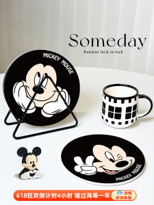 Face-Supporting Mickey Heat Proof Mat Heat Resistance Bowl Mat Plate Mat For Home High Temperature Resistant Coaster Dinning Table Placemat Cartoon Casserole Mat
