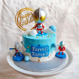 Topper Kek Ultraman / Dinosaur – Hiasan Kek Tema Ultraman / Ultraman Cake Decoration / 奥特曼恐龙蛋糕装饰