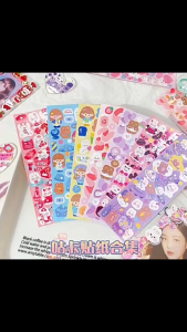 Geetoy 100PCS Cute Guka Sticker Kawaii Cartoon DIY Stationery Decoration Pattern Stickers for Kids