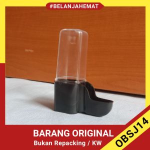 cepuk dispenser tabung pendek tempat pakan atau minum burung