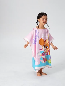Paw Patrol Childrens Swimming Cloak Bathrobe Boys Beach Swimming Towel 2026 New Style Girls Sports Cartoon Bath Towel