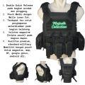Rompi Anti Peluru Body Vest Rajawali model pelepas cepat quick releas. 