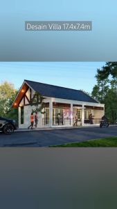 JASA DESAIN RUMAH | DESAIN VILLA 17.4x7.4M