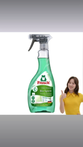 Frosch Glass Cleaner 500ml – Streak-Free Glass & Mirror Cleaning Spray Hypoallergenic Fast-Drying Formula