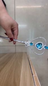SET AKSESORIS RAMBUT PALSU TONGKAT MAHKOTA ACCESORIS ELSA FROZEN