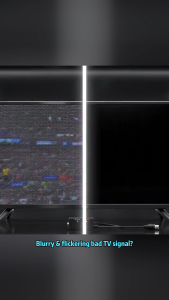 15x Signal Enhancement tv antenna indoorNo internet or monthly fees required Upgraded Chip 4KHD antenna tv all channel