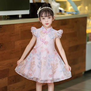 Đầm Hè Phong Cách Trung Quốc Cho Bé Gái
