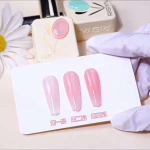 RISYAL Icy Nude Colour Series Nail Polish UV Gel Polish Gel Collection Nail Gel RISYAL美甲冰透裸色新款万能打底显白透色美甲胶 12ml