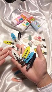 [24-Hour Shopping] Handmade DIY Creative Making Analog 30ml Cream Glue Colorful Cute Glitter Sticker Guka Accessories Series Kids Birthday Gifts 奶油胶手机壳配件 咕卡配件