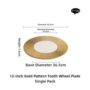 YOGEHOME | Luxury Large Dinner Plates for High-end Hotels