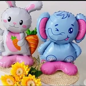 [Hot] Bóng Hình Thú 3D Lớn Có Đế Đứng Dễ Dàng Trang Trí Tiệc Sinh Nhật