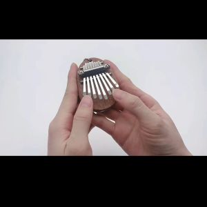 Kalimba Mini Piano Jari 8 Keys Alat Musik Thumb Piano Bahan  Kayu Akrilik Kristal Transparan