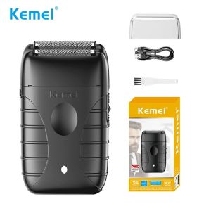 Kemei ใบมีดคู่แบบลูกสูบ KM-T95เครื่องโกนหนวดไฟฟ้าชาร์จได้แบบพกพาแบบเครื่องโกนหนวดขนาดเล็กสำหรับเครื่องโกนหนวดตัดแต่งหนวดเคราผู้ชาย