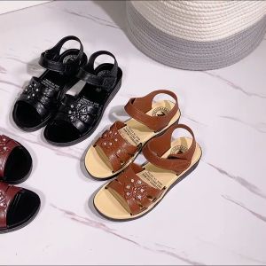 GS Korean Fashion Diamond Sandals Casual Comfortable Black Slippers For Women