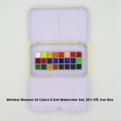 Portable 24 Color Watercolor Paint Set for Beginners