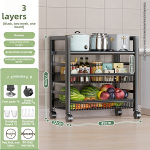 YIXUAN | Large Multi-tier Kitchen Wall-mounted Storage Shelf