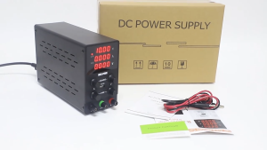 Nice Power SPS3010 Variable DC Regulated Power Supply 30V 10A 12V/24V Adjustable Desktop Lab Unit with USB Interface Dual Display Low Noise for Mobile Phone Maintenance Plating