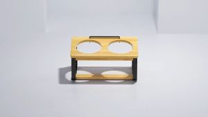 Popocola Double Pet Bowls with Stand