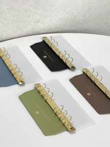 M5 A7 A6 A5 Side Insert Loose Spiral Notebook Power Strip Metal Loose-Leaf Binder 6-Hole Loose-Leaf Retaining Ring Binding Loose-Leaf Binder Shell