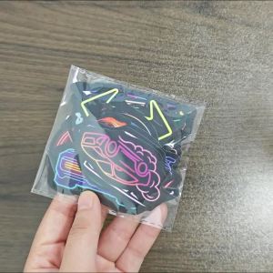 50 Miếng Dán Neon Thời Trang Chống Nước Cho Xe Hơi Chủ Đề Đua Xe Bình Nước Laptop Guitar - Nhiều Kích Cỡ Khác Nhau