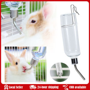 Hanging Auto Drinking Fountain 350ml Small Animals Drinker Easy Installation Water Bottle For Chinchilla Guinea Pig Hamster Rabbits Cage Water Bottle Pet Hangable Drinking Bottle Small Pet Watering Supply