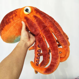 Simulation Orange Octopus Sea Animal Plush Children Stuffed Toy