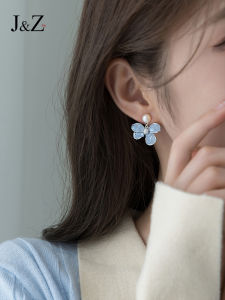 Blue Flower 2025 New Popular Unique Design Luxury Ear Jewelry