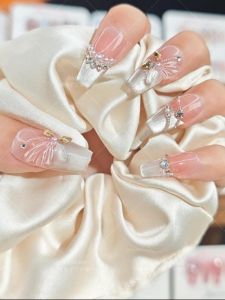 Handmade Wearable Nail Art Butterfly Design Moonlight Wings Double Flight New Style Luxury Sensation Pure Desire Nail Tips