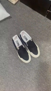 Sepatu SlipOn XternalStepSure Corduroy Black White 36-44