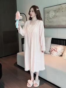 M-5XL Plus Size Sleepwear for Women in Autumn Winter Thick German Velvet Nightgown with Chest Padded Princess Style Fat Mm Loose Home Clothes That Can Be Worn Outside