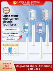 Soft Bristle Electric Toothbrush Head Universal for Laifen LFTB01-P Adult Replacement Brush Head Oral Care Beauty Device