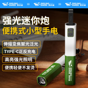 Mini Powerful Portable Rechargeable Flashlight Ultra-Bright Long-Lasting Outdoor Camping Travel Handheld Laser Light Tool