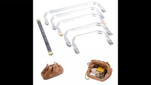 Túi Xách Nữ Bác Sĩ Khung Kim Loại Túi Ly Hợp Tay Cầm Ống Nhôm Bộ Phận Túi Đựng Phụ Kiện Nhẹ