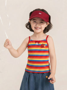 YOEHYAUL | Cool and Comfortable Girls Tank Top Knit Stripe