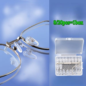 8/20PCs Glasses Nose Pad Accessory Box Silicone Nose Bridge Pad Pressure Reduction Anti-slip Pressure Relief Nose Pad Eye Frame