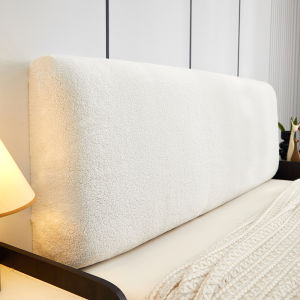 High-End Real Wood Bed Head Cover Full Wrap Soft Padded Elastic Protection Cover Detachable Washable New 2025 Universal Design