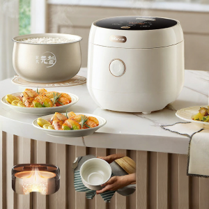 [China Plug Without Adapter] Bear | Mini Small Household Multifunctional Smart Electric Rice Cooker 2L