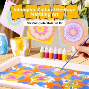 Jiaxun | Ebru Water Surface Painting Artistic Creativity Materials