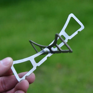 Outdoor Stainless Steel Camping Kitchen Pot Holder Grill Steamer Portable Picnic Barbecue Utensils Durable Heat Resistant