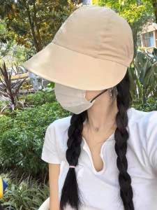 Walva T001 Topi Bucket Velcro Gaya Korea Untuk Wanita Topi Pantai Topi Outdoor