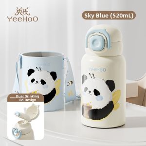YEEHOO NURSING | Child Friendly Vacuum Flask 316 Stainless Steel Straw