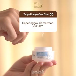 Ella Skincare Plumpy Cera Cica with Ceramide Complex Mugwort dan Centella Asiatica - Memperbaiki Skin Barrier