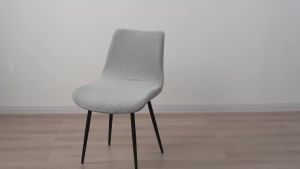 1PC Armless Chair Cover Polar Fleece Elastic Seat Slipcovers Curved Chair Covers for Home Hotel Wedding Chairs Solid Color
