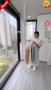 WinWay05  Clothes Rack ไม้แขวนผ้า ราวแขวนเสื้อ ผ้าแบบยืดไสล DIY ราวตากผ้า รแบบยืดไสลด์ราวแขวนเสื้อ ราวแขวนผ้า ที่แขวนผ้า ไม่ต้องเจาะรู rack