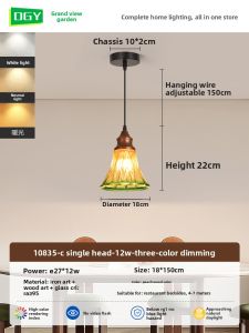DGY | Vintage Nostalgic Style Pendant Light 三头